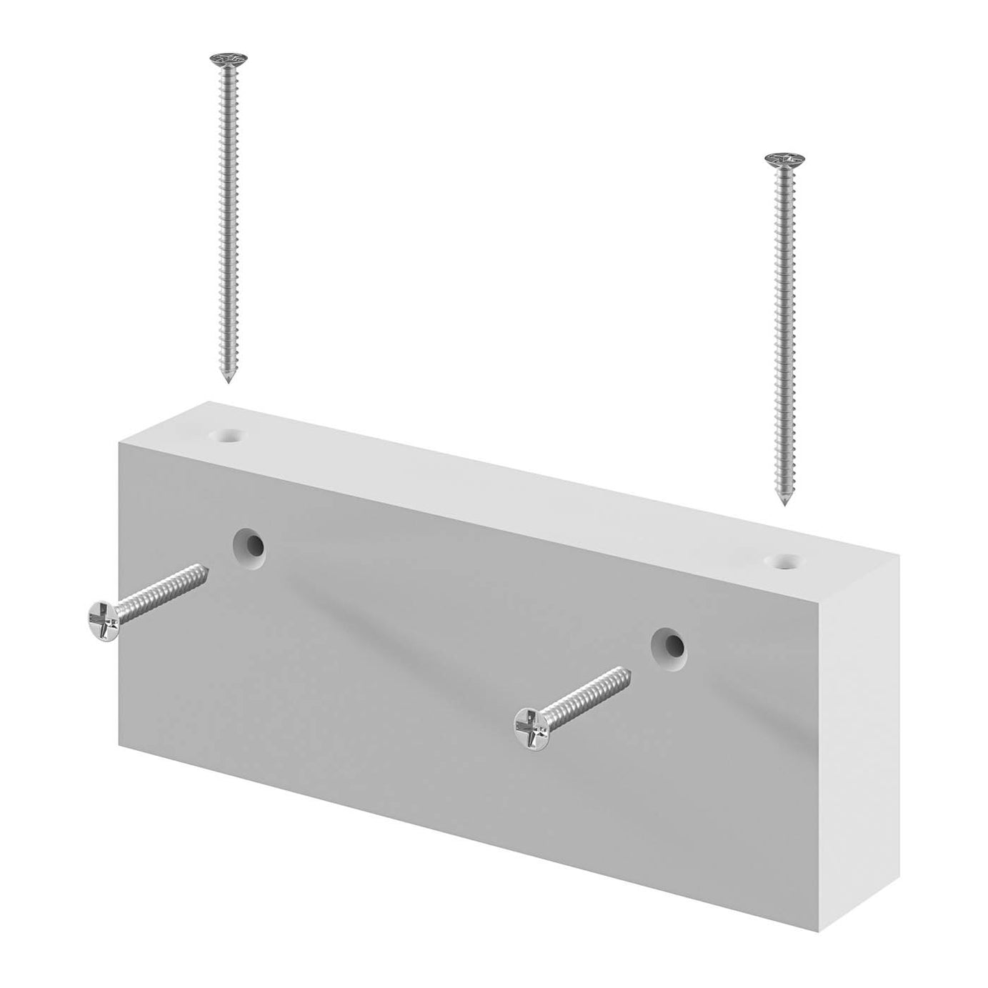 GoodHome Caraway Innovo Handleless White Corner spacer, (W)30mm - Image 1