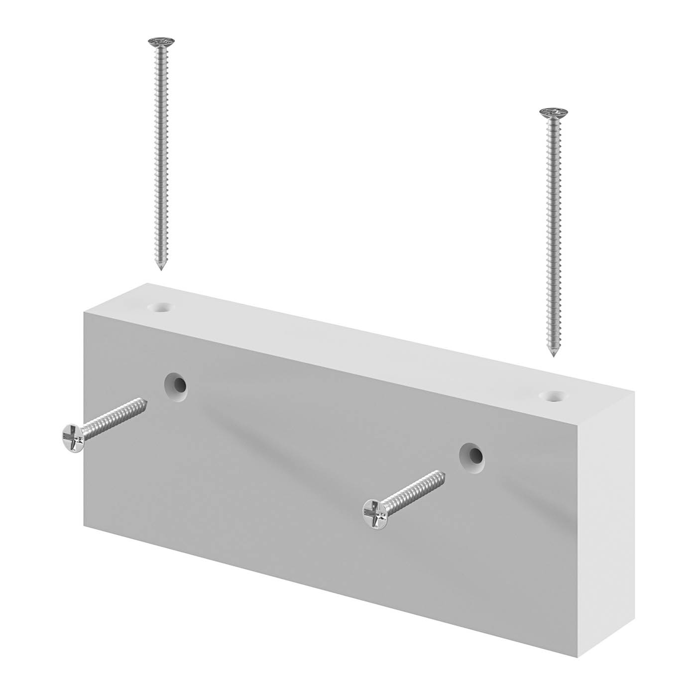 GoodHome Caraway Innovo Handleless White Corner spacer, (W)30mm - Image 1