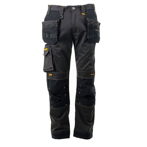 DeWalt Work Trousers Chester 38 Black Grey Unisex Holster Pockets W38" L31" - Image 1