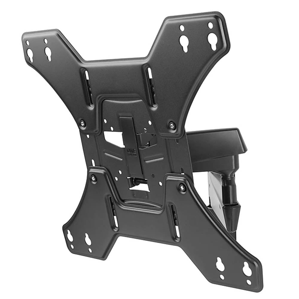 TV Wall Bracket Mount Flat Black Swivel Medium Steel For 13In To 65In Max 50kg - Image 1