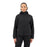 Site Hooded Sweatshirt Jacket Women's Black Regular Fit Full Zip Medium Size 12 - Image 4