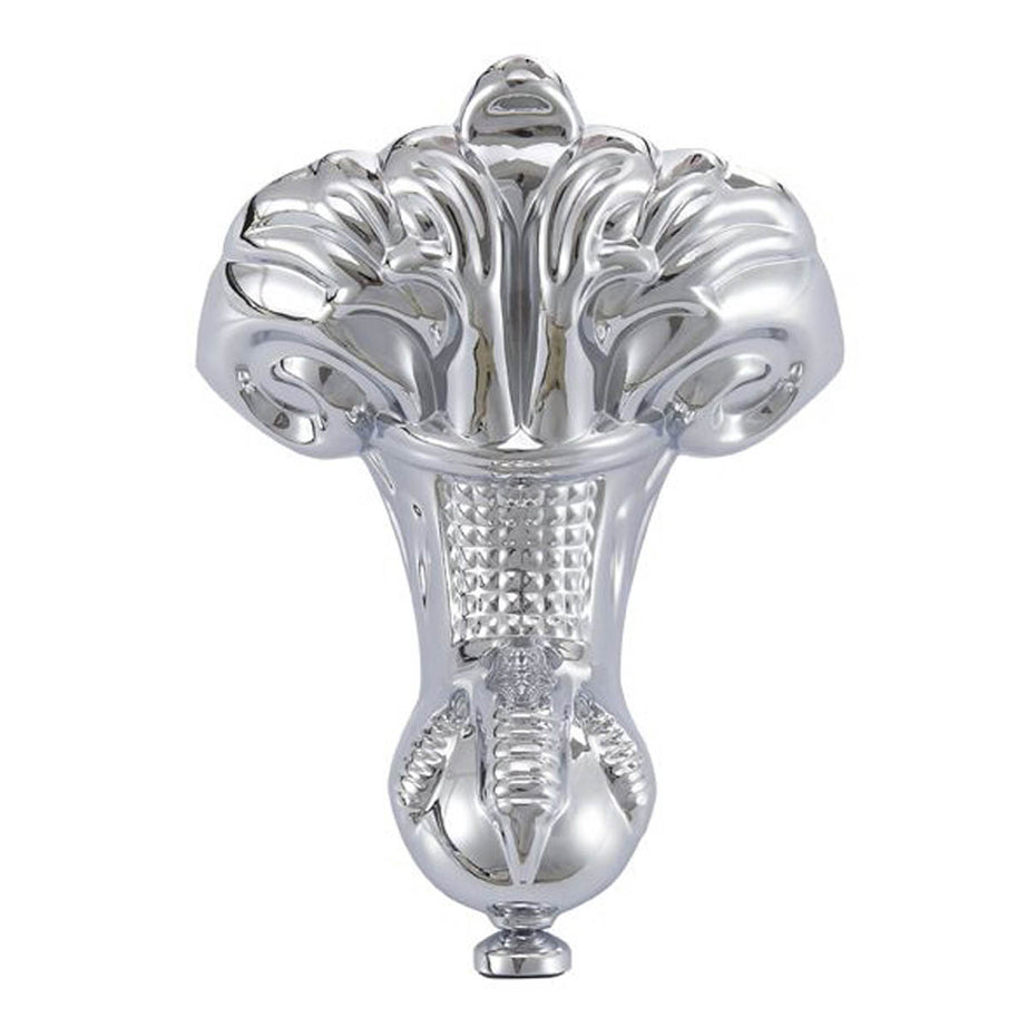 Bath Feet Aluminium Duchess DE Traditional Silver Effect Bathroom Pack Of 4 - Image 1