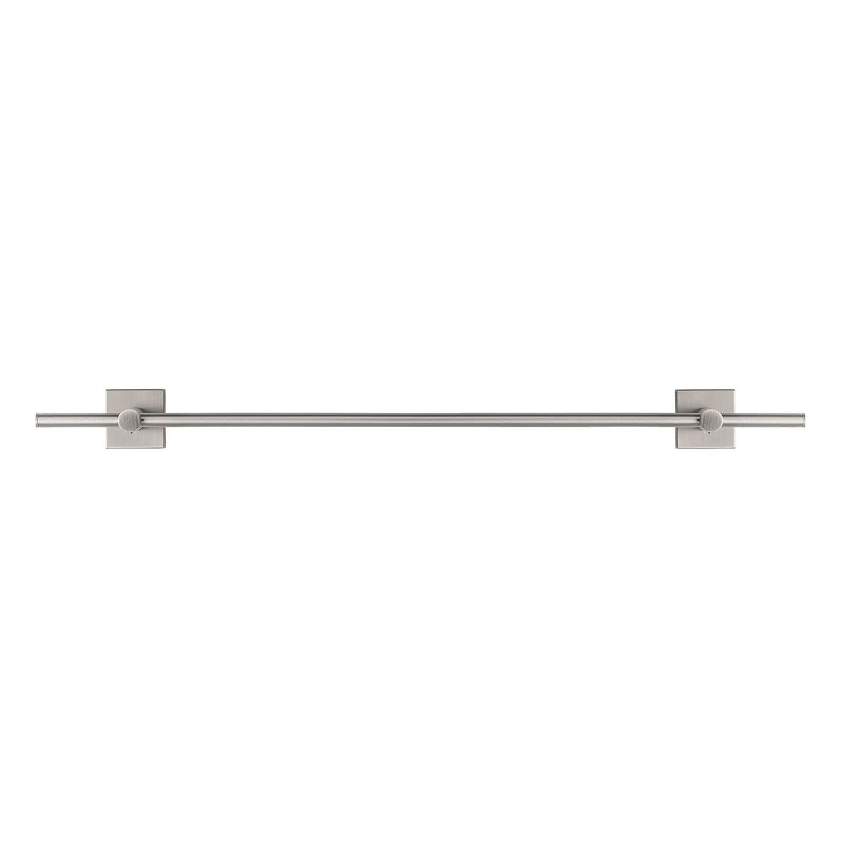 Single Towel Rail Holder Rack Brushed Silver Self Adhesive Wall Mounted Bathroom - Image 2