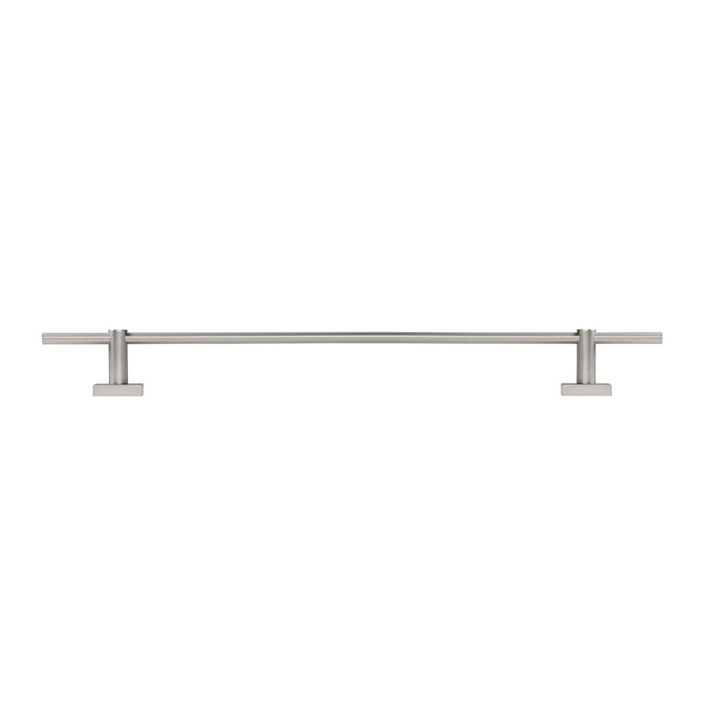 Single Towel Rail Holder Rack Brushed Silver Self Adhesive Wall Mounted Bathroom - Image 4