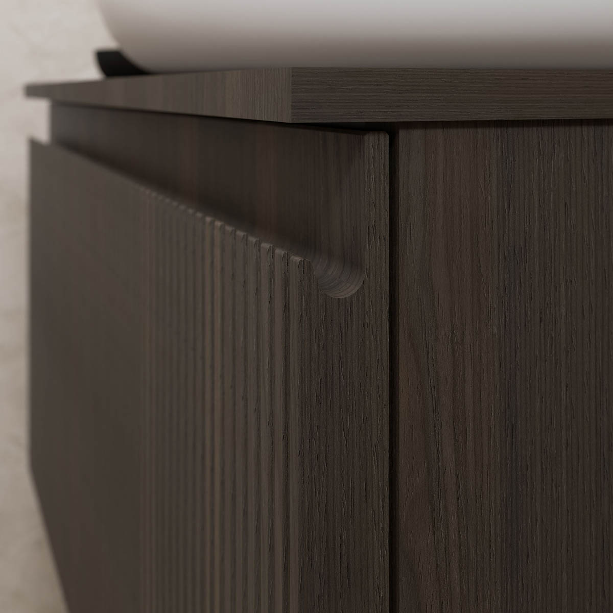 Bathroom Basin Vanity Worktop Plywood Countertop Slim (T)1.2cx(D)45.2x(L)60.3cm - Image 4