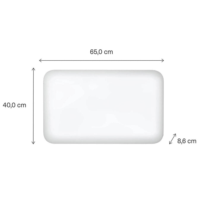 Panel Heater Electric Smart Compact Wall-Mounted 600W White Programmable - Image 1