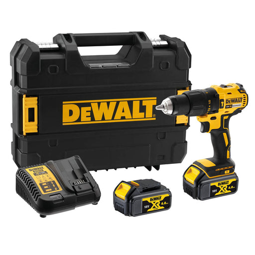 DeWalt Combi Drill DCD778M2T Cordless Compact 18V Li-Ion 2 x 4Ah Charger Case - Image 1