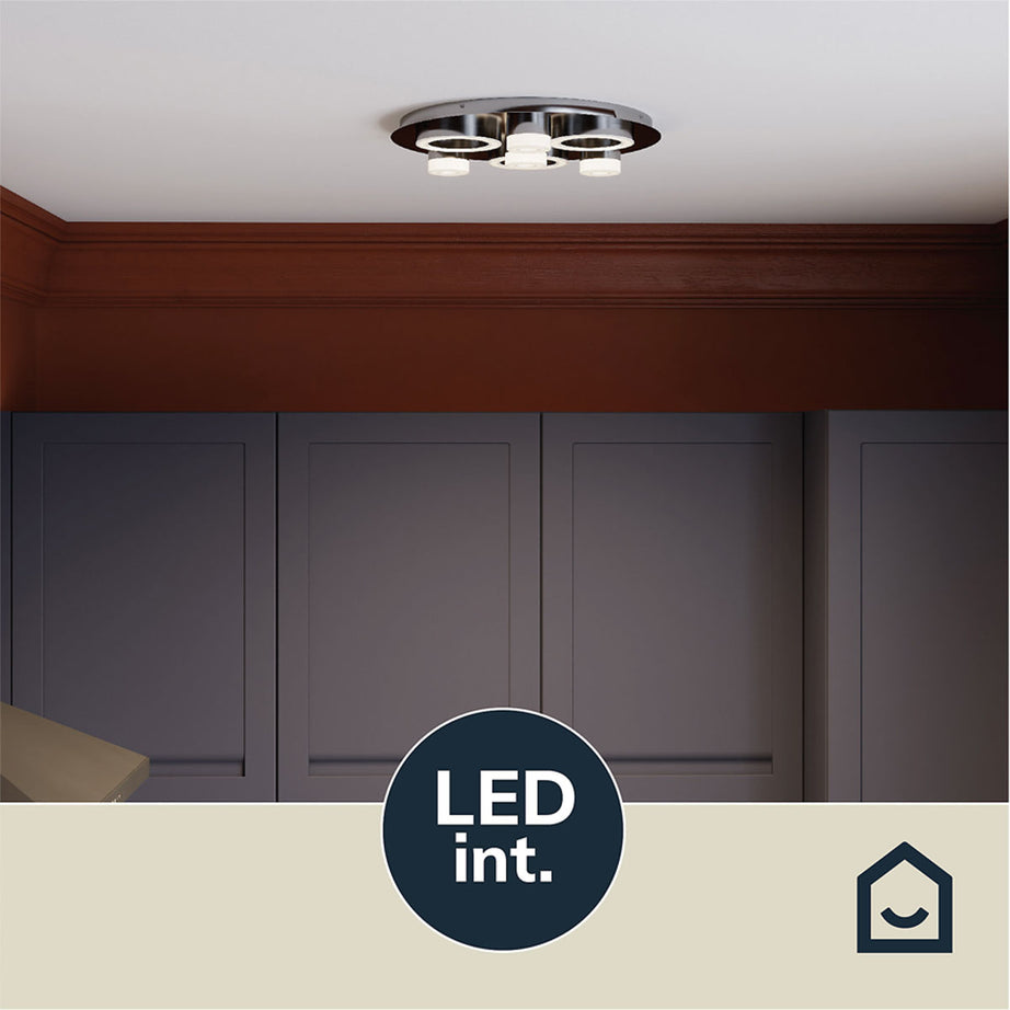 LED Ceiling Light Round Plate Warm White Living Room Bedroom Hallway - Image 5