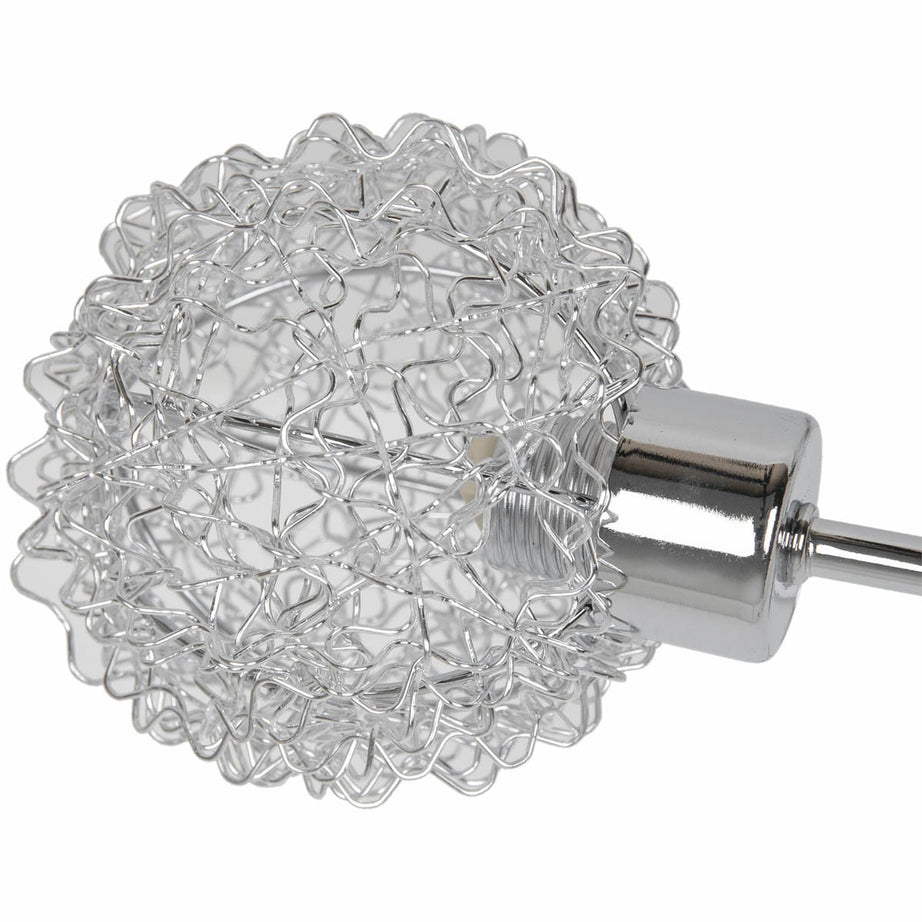 GoodHome LED Ceiling light 5 Lamp Phaidros Plate Metal Chrome - Image 5