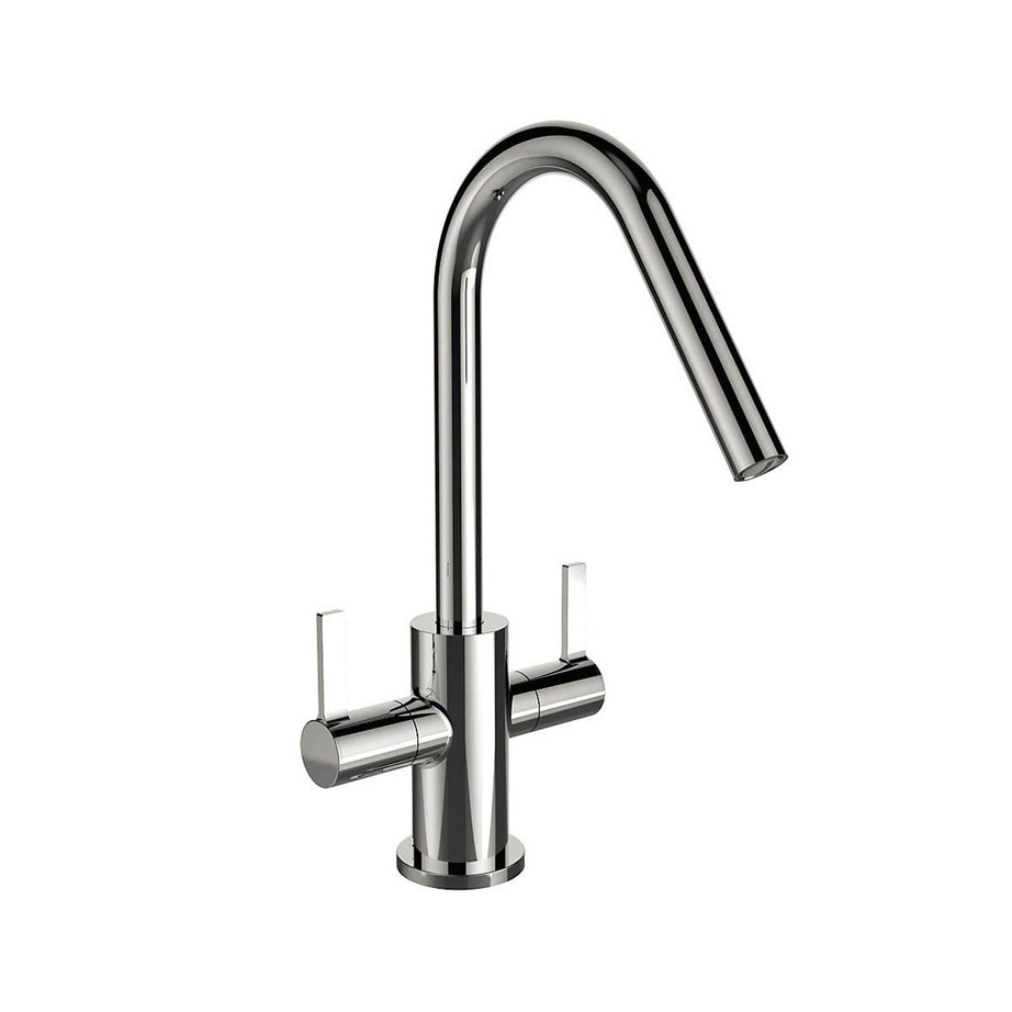 Bristan Kitchen Mixer Tap Swivel Spout Brass Chrome Effect Contemporary - Image 1