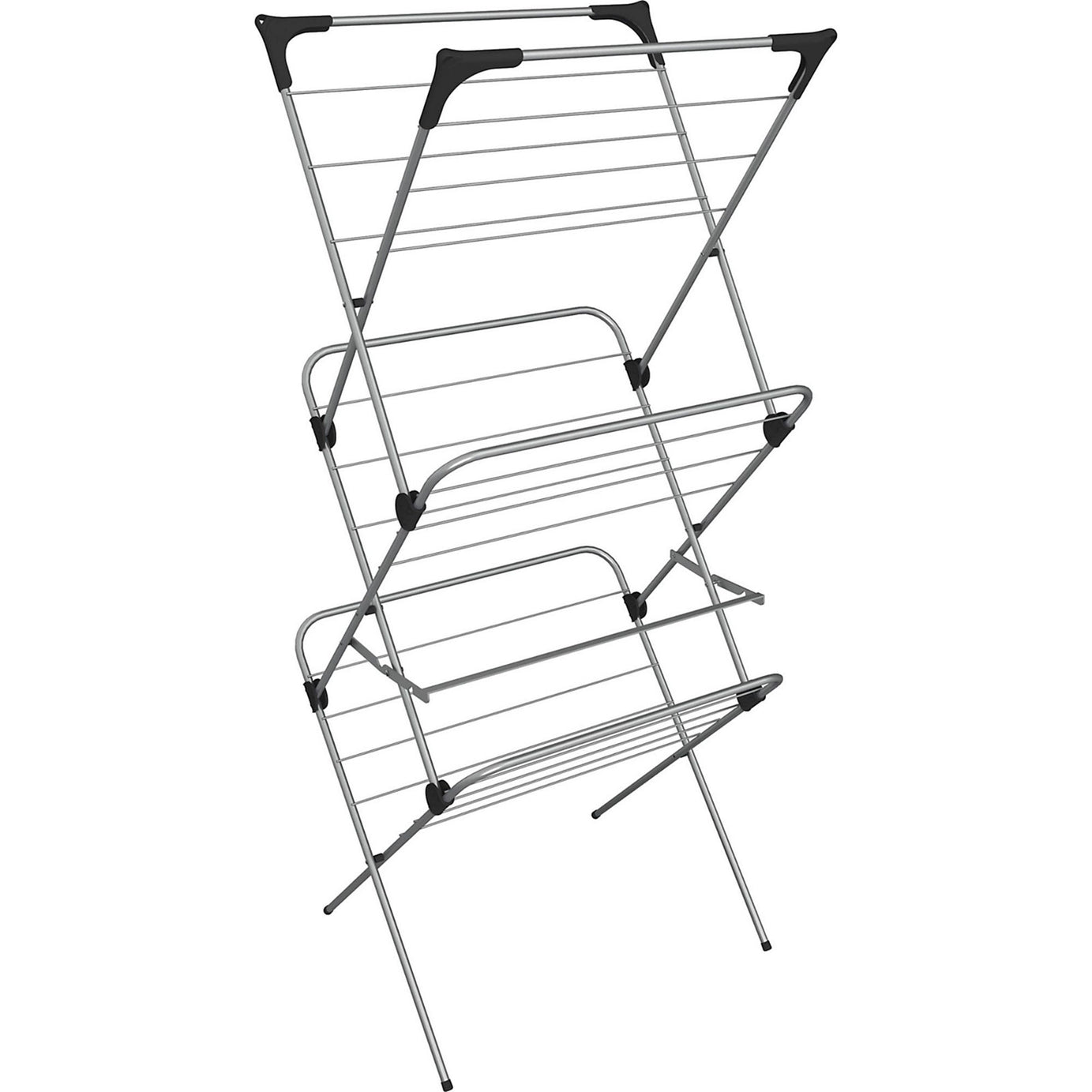 Vileda Sprint 3 Tier Foldable Laundry Airer 15m Indoor Clothes Drying Rack - Image 1