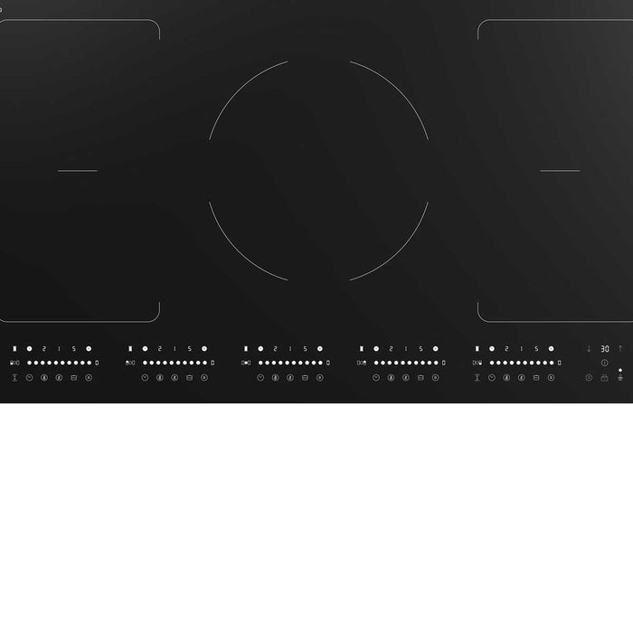 GoodHome Induction Hob 90cm GH5ZFXLK90 LinkSense Cooktop 5 Burner Touch Control - Image 4
