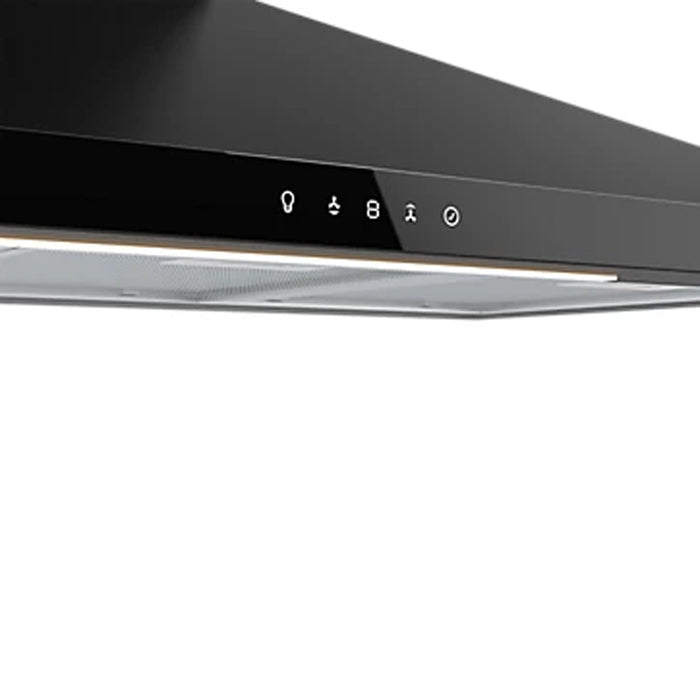 Chimney Cooker Hood  Black Steel And Glass GHAGRO90 Touch Control (W)89.8cm - Image 3