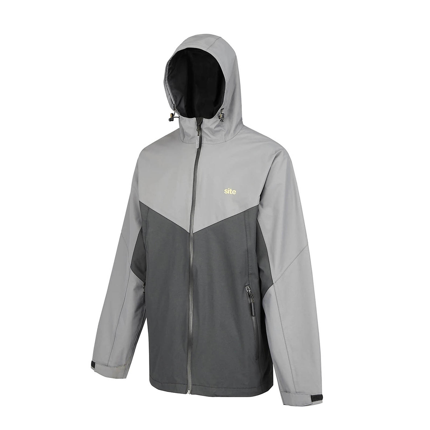 Site Work Jacket Black Grey Medium Hooded Heavy Duty Workwear Messner - Image 2
