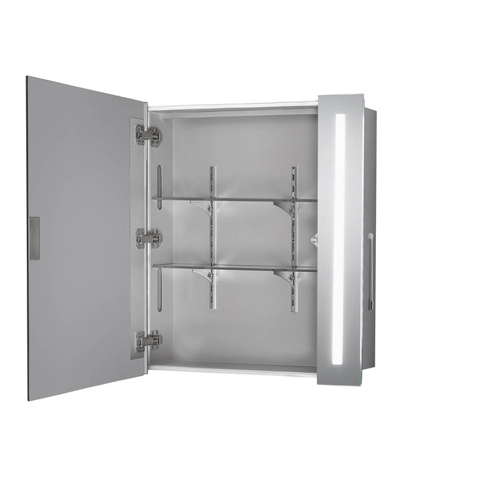 Bathroom Mirrored Cabinet Soft Close Wall Mounted Illuminated (W)650mm (H)600mm - Image 2