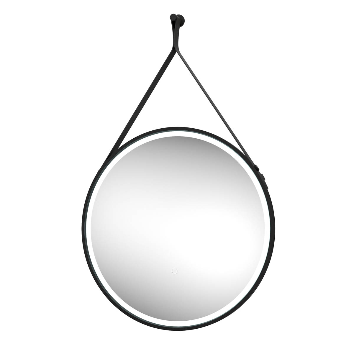 Sensio Nova Matt Black Round Bathroom Illuminated Colour-changing mirror 60cm - Image 3
