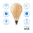 LED Smart Light Bulb Wi-Fi Vintage Amber Modern Cool & Warm White Philips 25 W - Image 6