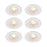 Downlight Integrated LED Warm White Metal Plastic Matt White Dimmable 6 Pack - Image 1