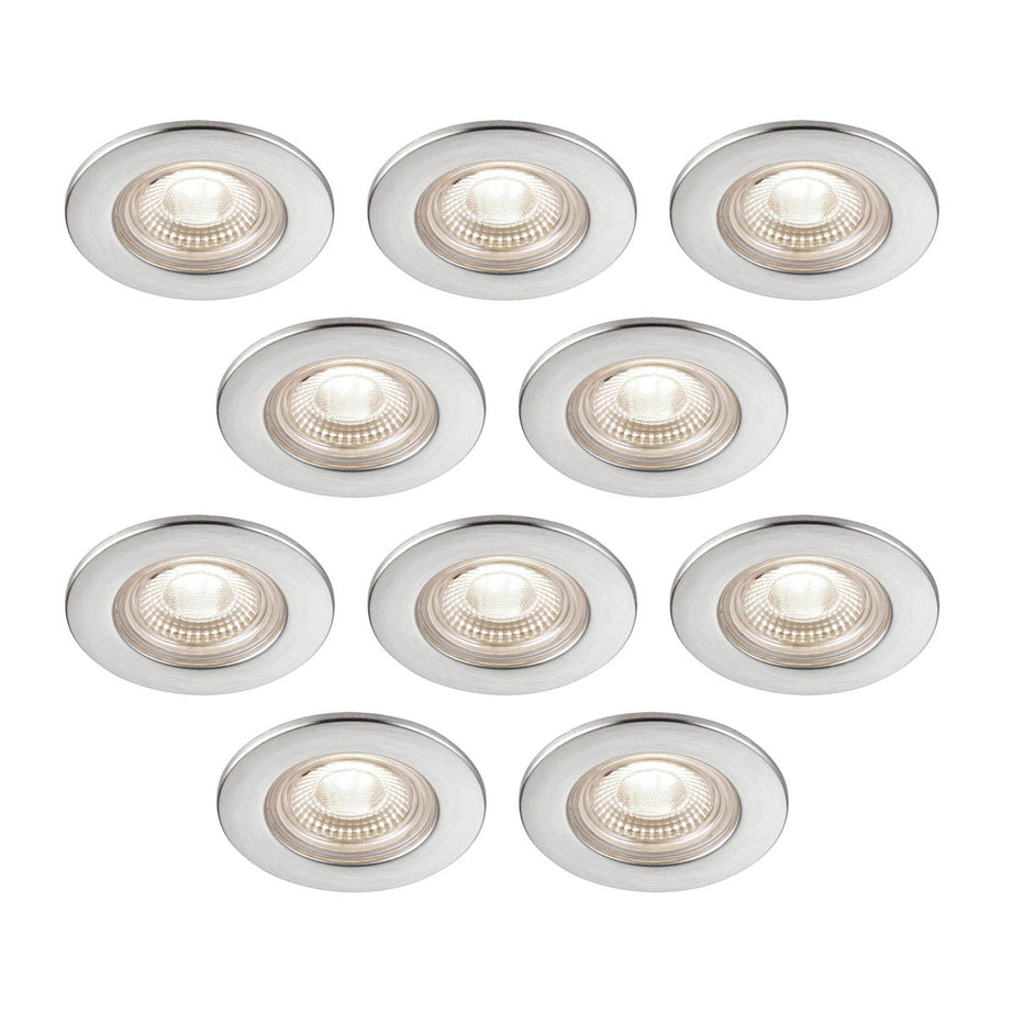 LED Downlight Matt White Fixed Warm White Fire Rated IP65 Dimmable 6W Pack Of 10 - Image 5