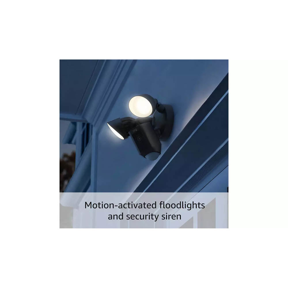Ring Floodlight Security Camera LED Outdoor 1080p HD Two-Way Talk 2000 Lm Alexa - Image 3