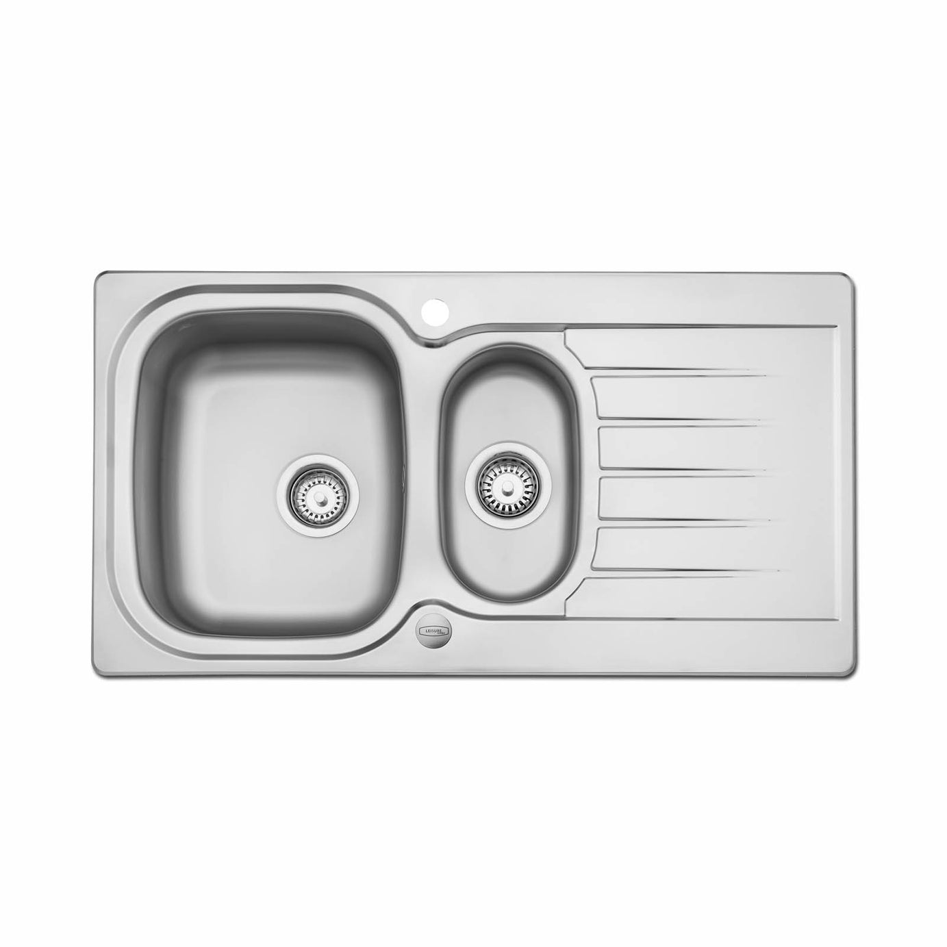 Leisure Eaton Stainless steel 1.5 Bowl Sink, tap & waste kit - Image 4