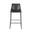 GoodHome Bar Stool Black Padded Footrest Kitchen Breakfast Chair Steel Base - Image 2