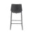 GoodHome Bar Stool Black Padded Footrest Kitchen Breakfast Chair Steel Base - Image 3