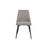 Chair Dining Grey Padded Seat Wood Metal Legs Rectangular Kitchen Pack of 2 - Image 2