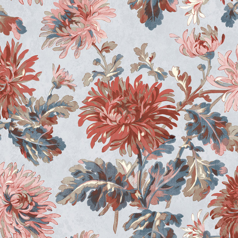 Laura Ashley Wallpaper Maryam Crimson Floral Smooth Matt Patterned Elegant 5.2m² - Image 1
