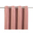 Curtain Pair Lined Eyelet Polyester Plain Pink Velvet (W)16.7cm (L)22.8cm - Image 2