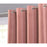 Curtain Pair Lined Eyelet Polyester Plain Pink Velvet (W)16.7cm (L)22.8cm - Image 4