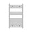 Flomasta Towel Radiator Flat Mild Steel Chrome Vertical (W)600mm x (H)1000mm - Image 3