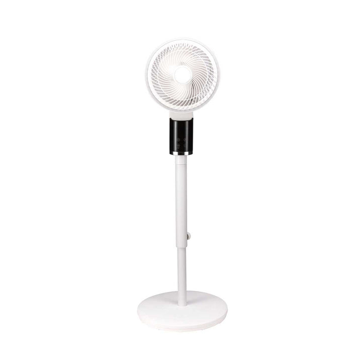 Pedestal Fan 10" White Adjustable Portable 3 Speed Oscillating Cooler (H)105cm - Image 2