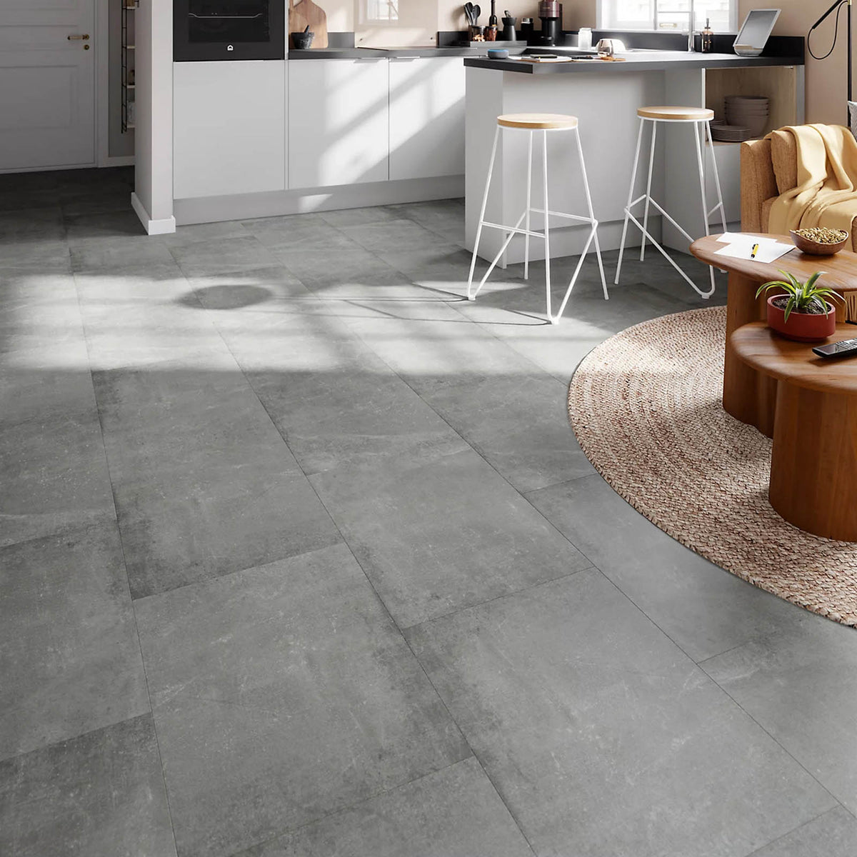 Composite Click Flooring Classy Grey Concrete Effect 9mm Indoor 1.95m² - Image 5
