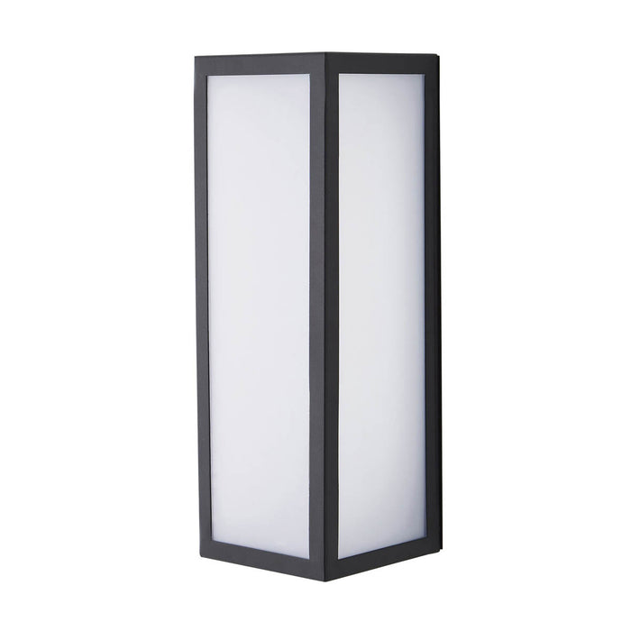 Zinc Kildare Matt Black Mains-powered Integrated LED Outdoor On/Off Wall light 600lm (Dia)12cm - Image 2