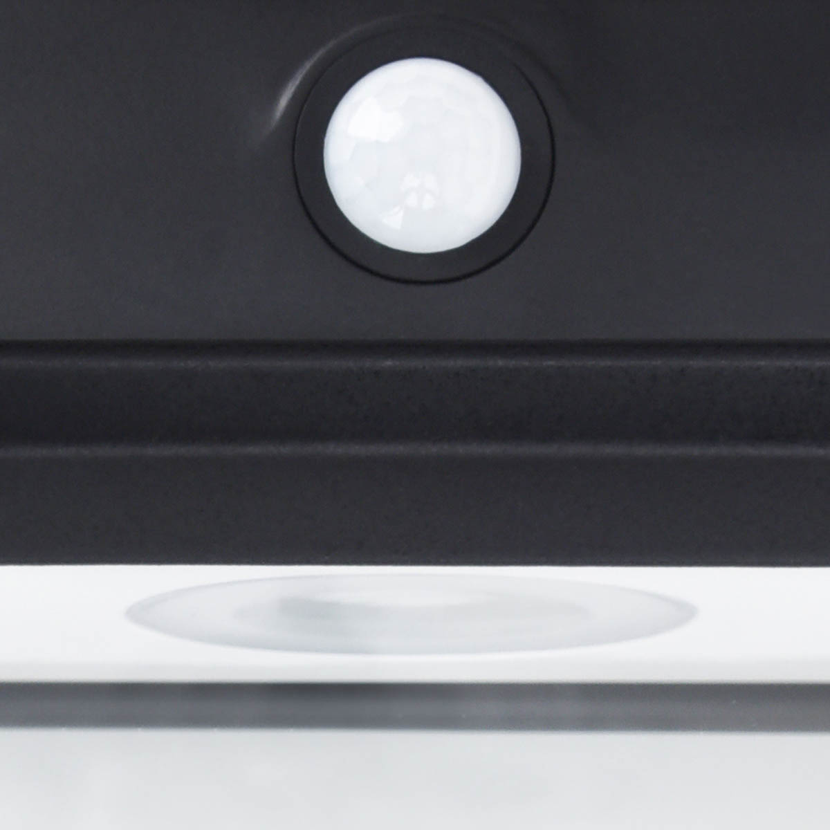 Outdoor LED Wall Light Motion Sensor Solar Powered Cool White Black Dusk-To-Dawn - Image 4