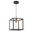 Pendant Ceiling Light 1 Lamp Box Steel Matt Bronze Effect Dimmable Industrial - Image 1