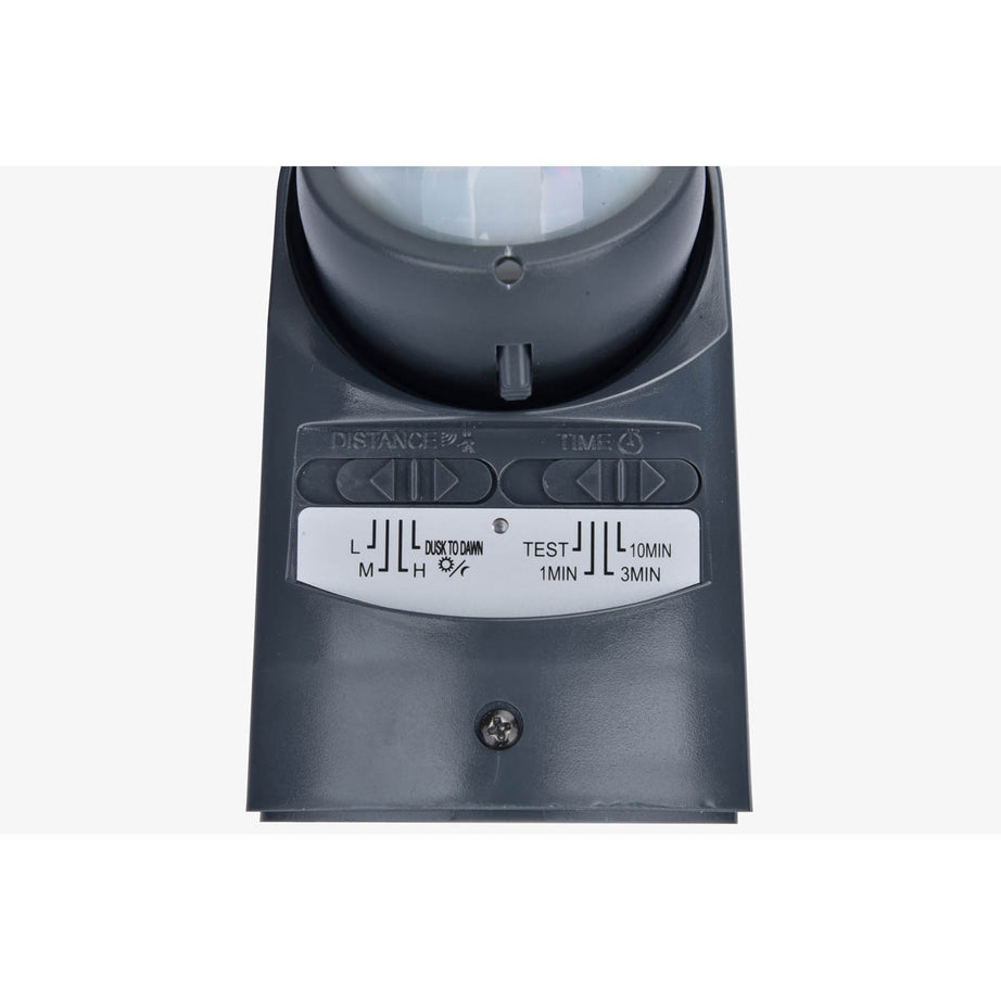 Outdoor Floodlight Integrated LED PIR Plastic Grey Adjustable White Light - Image 4