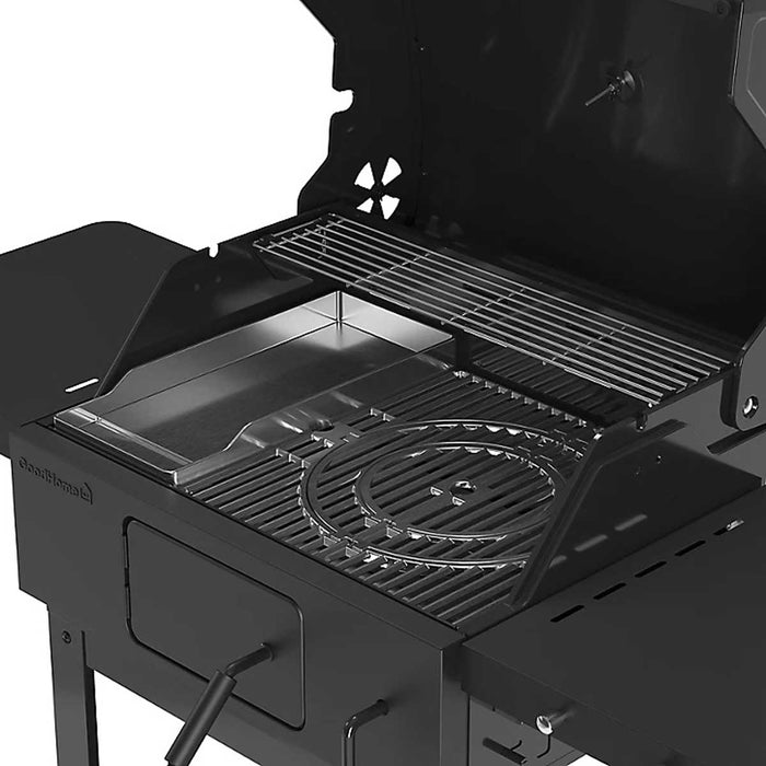 Charcoal Barbecue Black Grill Wheeled Tray Sideboards Adjustable (D) 3660mm - Image 7