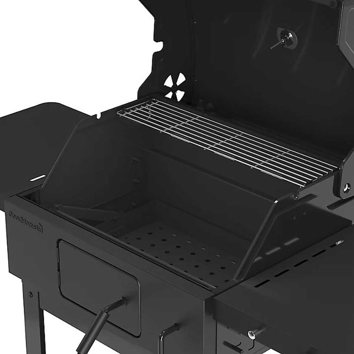 Charcoal Barbecue Black Grill Wheeled Tray Sideboards Adjustable (D) 3660mm - Image 8