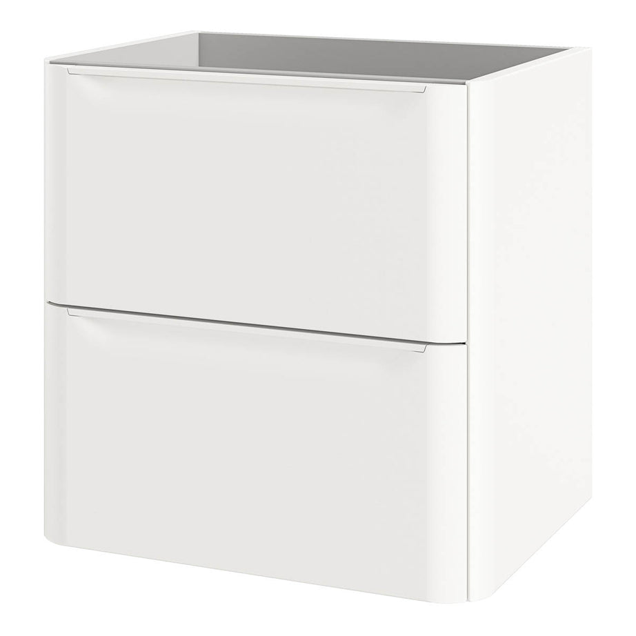 Bathroom Vanity unit Nevado Standard Matt White Wall-mounted (H) 600mm (W) 600mm - Image 1