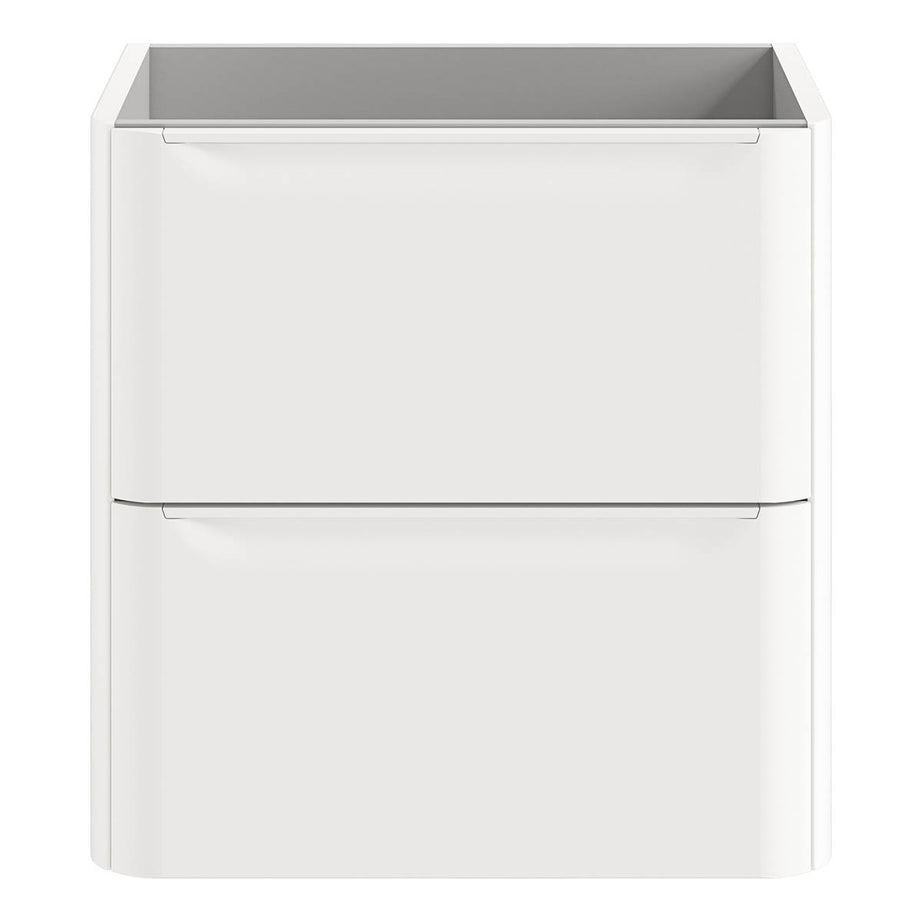 Bathroom Vanity unit Nevado Standard Matt White Wall-mounted (H) 600mm (W) 600mm - Image 4