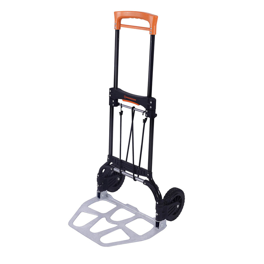 Magnusson Foldable Hand Truck Heavy Duty Sack Trolley 120Kg Black Cart - Image 1