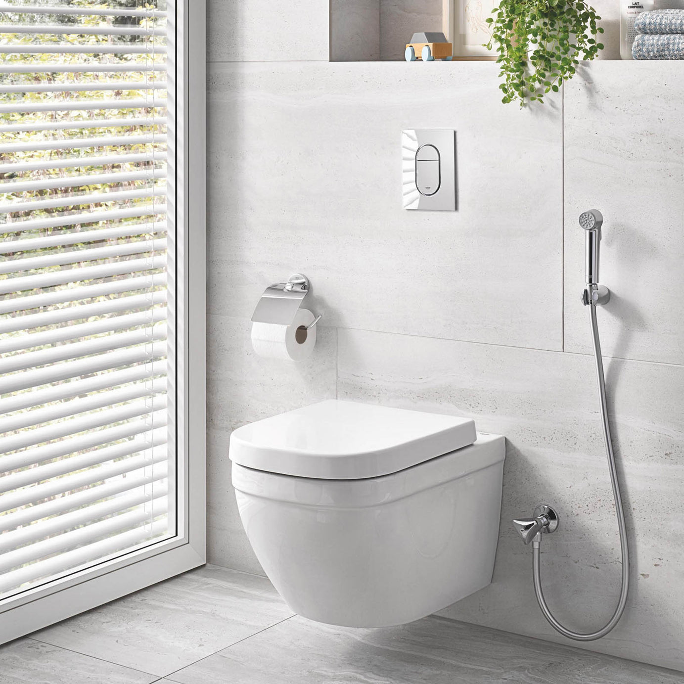 Grohe Tempesta-F Gloss Chrome effect Wall-mounted Single-spray pattern Bidet sprayer kit - Image 2