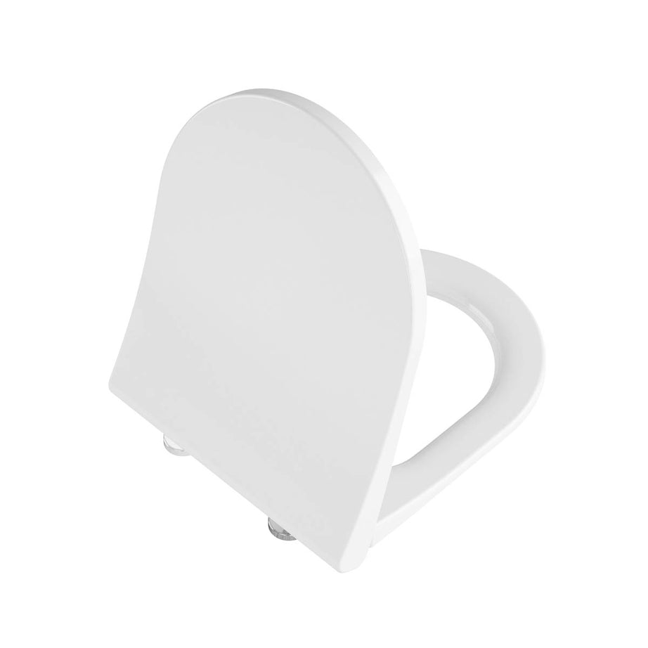 Vitra Toilet Seat Round White Slim Soft Close Quick Release Adjustable Modern - Image 1