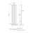 Designer Radiator White Vertical Modern Wall Mounted 2598BTU (W)452 x (H)1800mm - Image 2