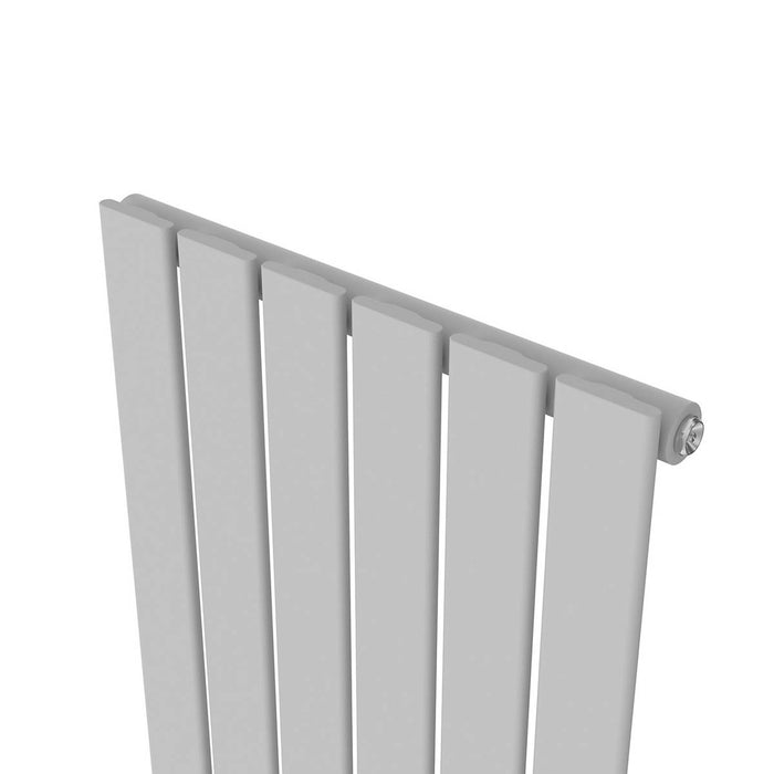 Designer Radiator White Vertical Modern Wall Mounted 2598BTU (W)452 x (H)1800mm - Image 5