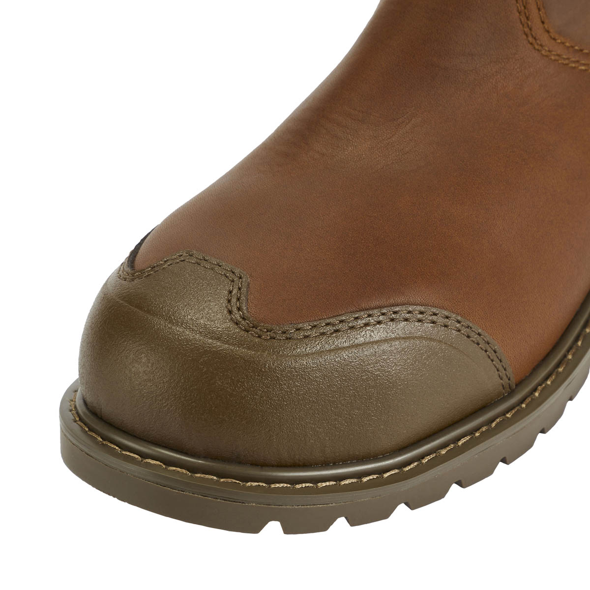 Site Safety Dealer Boots Mens Standard Fit Brown Leather Steel toe Size 10 - Image 5