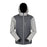 Softshell Jacket Mens Grey Black Durable Water Repellent Adjustable Hood X Large - Image 1