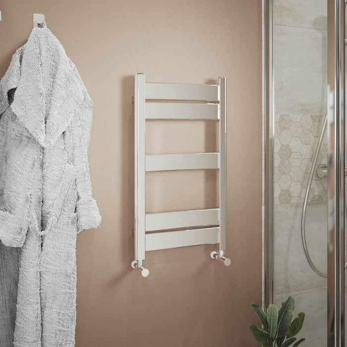Heated Towel Rail Radiator Chrome Vertical Bathroom Warmer Ladder (H)70x(W)40cm - Image 2